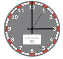 Horloge Ø 28cm personnalisable