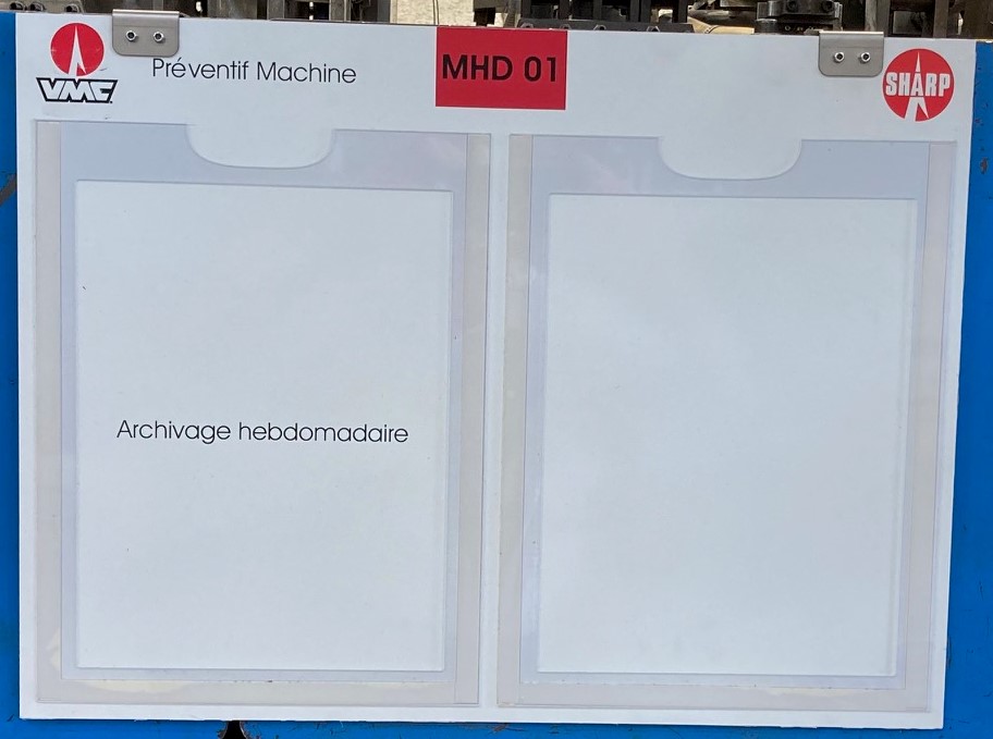 VMC - Tablette 510x380 mm avec 2 pochettes A4 ouvertes