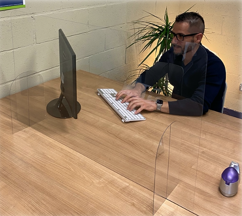 Séparateur bureau 1200 x 600 mm