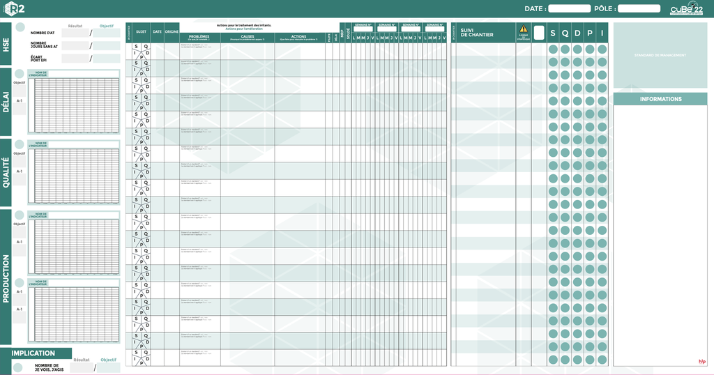 Panneau R2 Magnétique Velleda 2280x1200mm