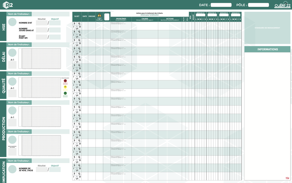 Panneau R2 Magnétique Velleda 1900x1200mm