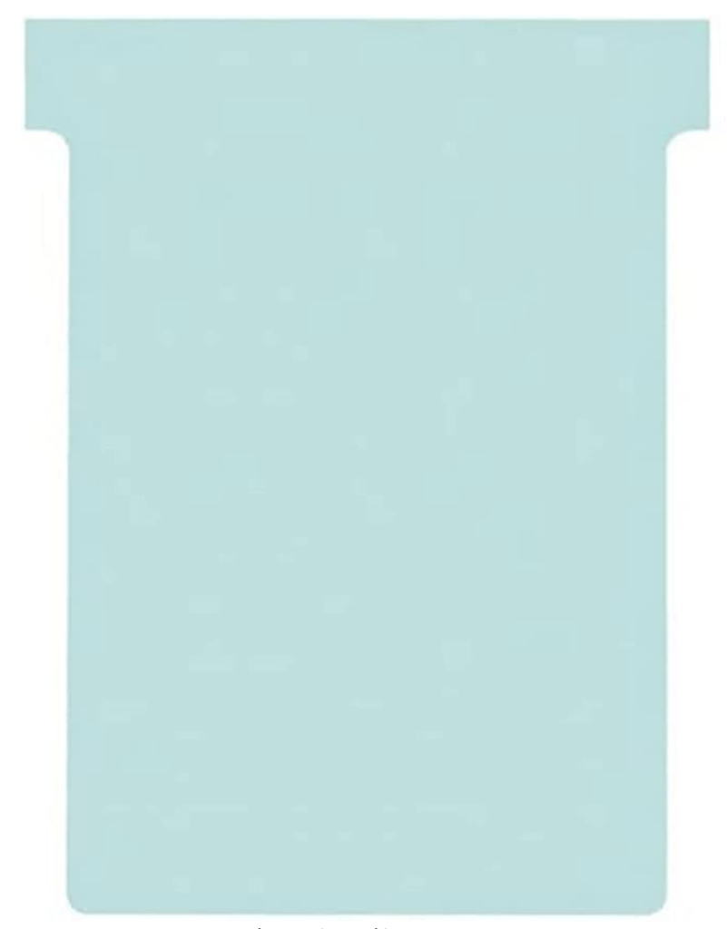 FICHE EN T - INDICE 3 - Lot de 100 unités - Bleu clair