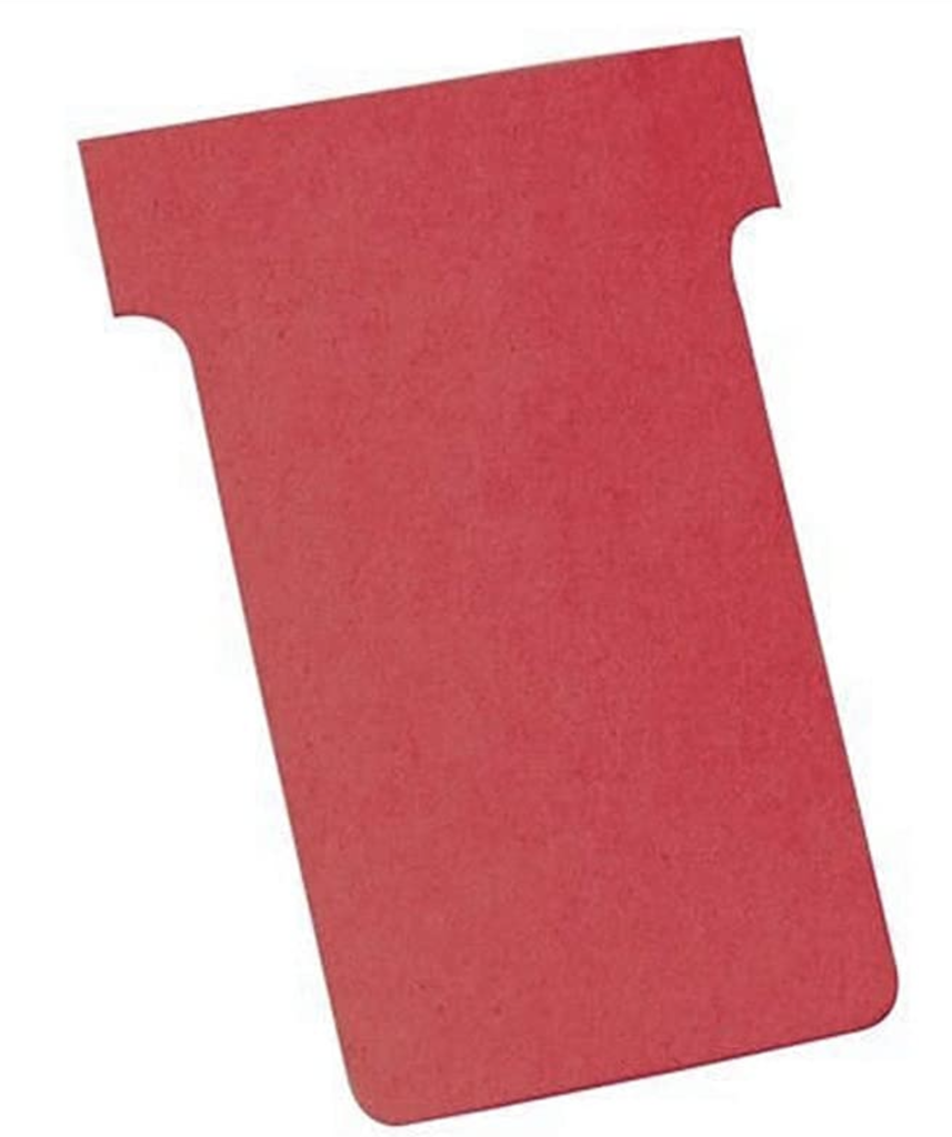 FICHE EN T - INDICE 3 - Lot de 100 unités - Rouge