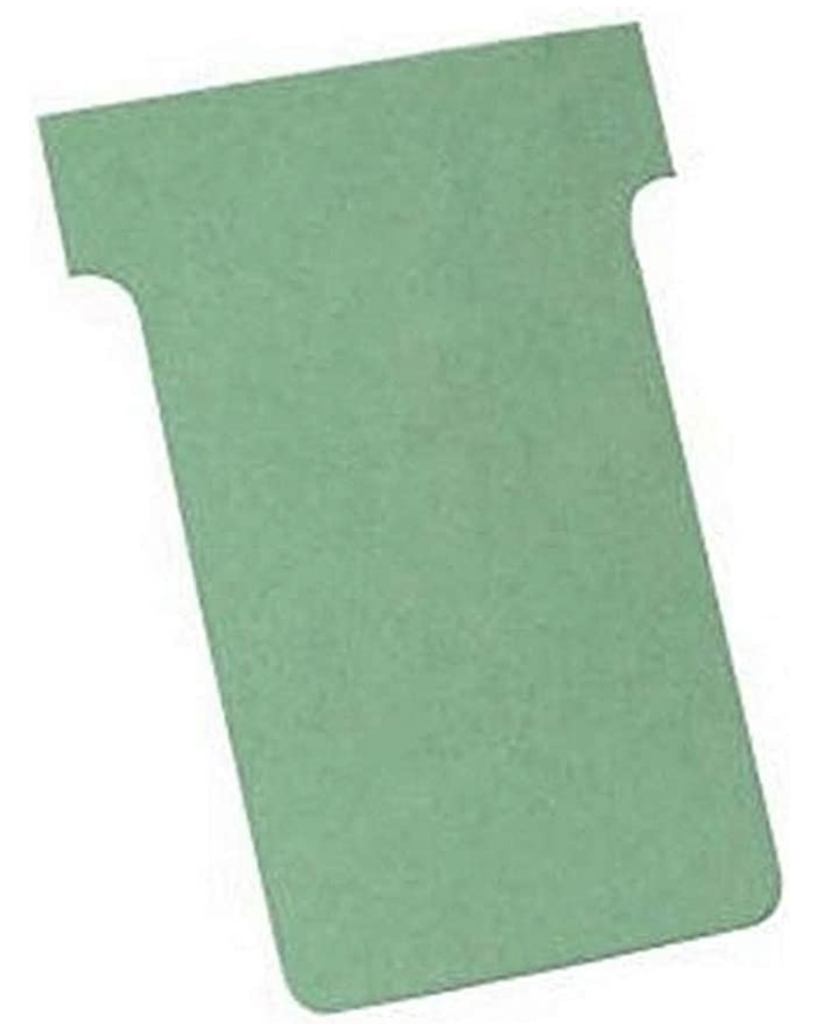 FICHE EN T - INDICE 3 - Lot de 100 unités - Vert