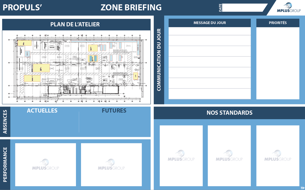 PANNEAU PROPULS ZONE TOP 5 BRIEFING 1490x920mm