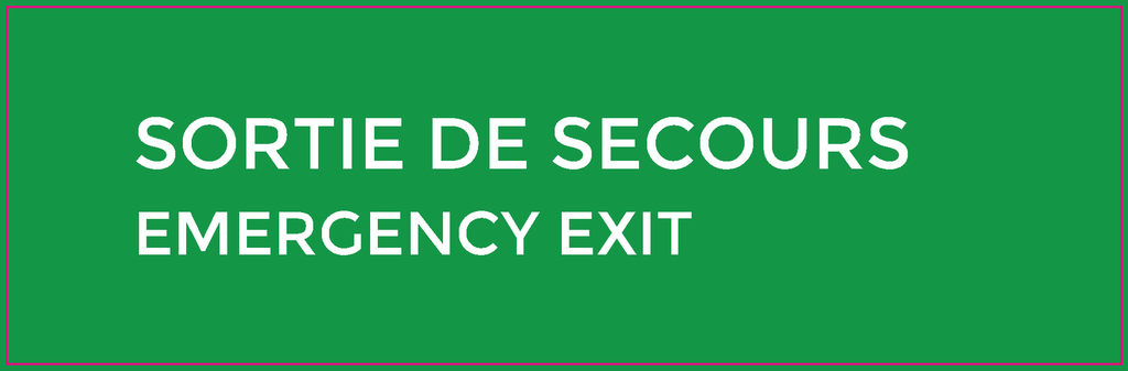 Sortie de secours