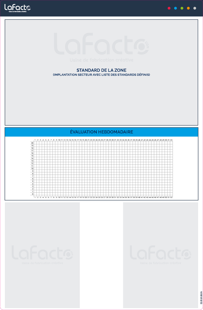 Panneau VRS 5S dibon effaçable à sec 570 x 870 mm