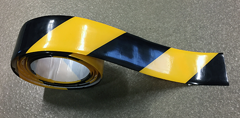 Adhésif sol Zebra Jaune & Noir - Rouleau 30 m