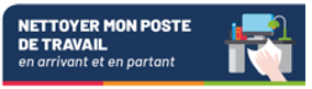 Lot d'autocollants : 20 nettoyer mon poste de travail
