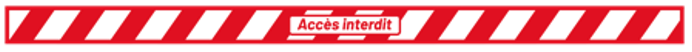 Lot de 20 bandes : Accès interdit