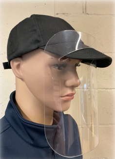 COMBO Visière de protection avec casquette CP PETG 1,5 mm