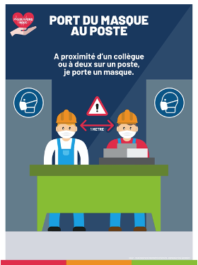 Affiche Port du masque obligatoire