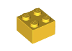 Brick lego 2 x 2 jaune