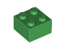 Brick lego 2 x 2 vert