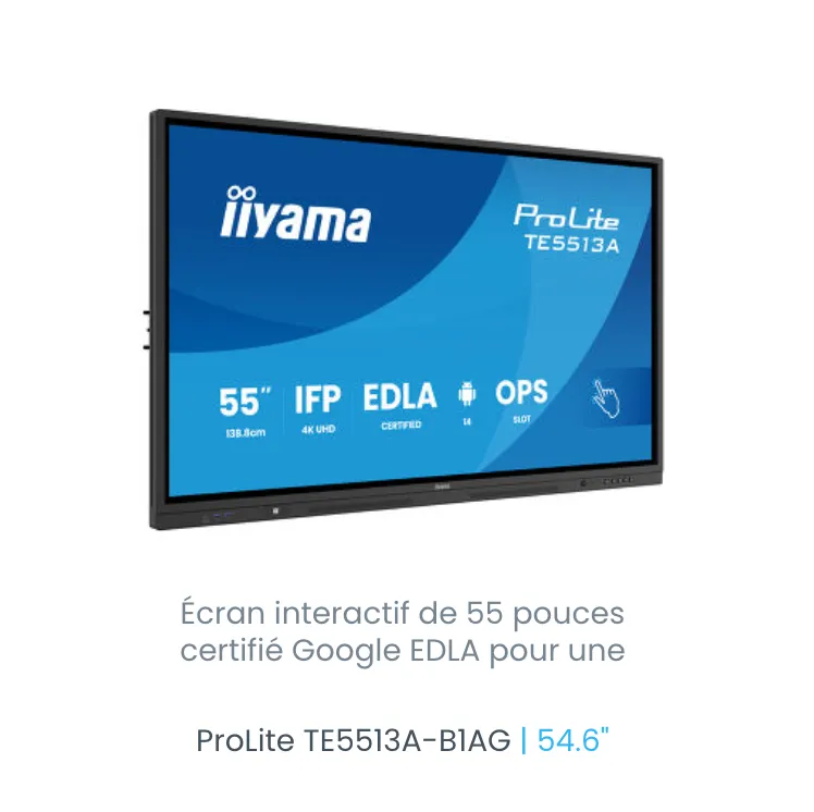 [II-TE5513A-B1AG] EDOX - Moniteur 55" tactile interactif 4K UHD Android