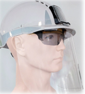 Visière pour masque de chantier JSP PETG 1,5 mm