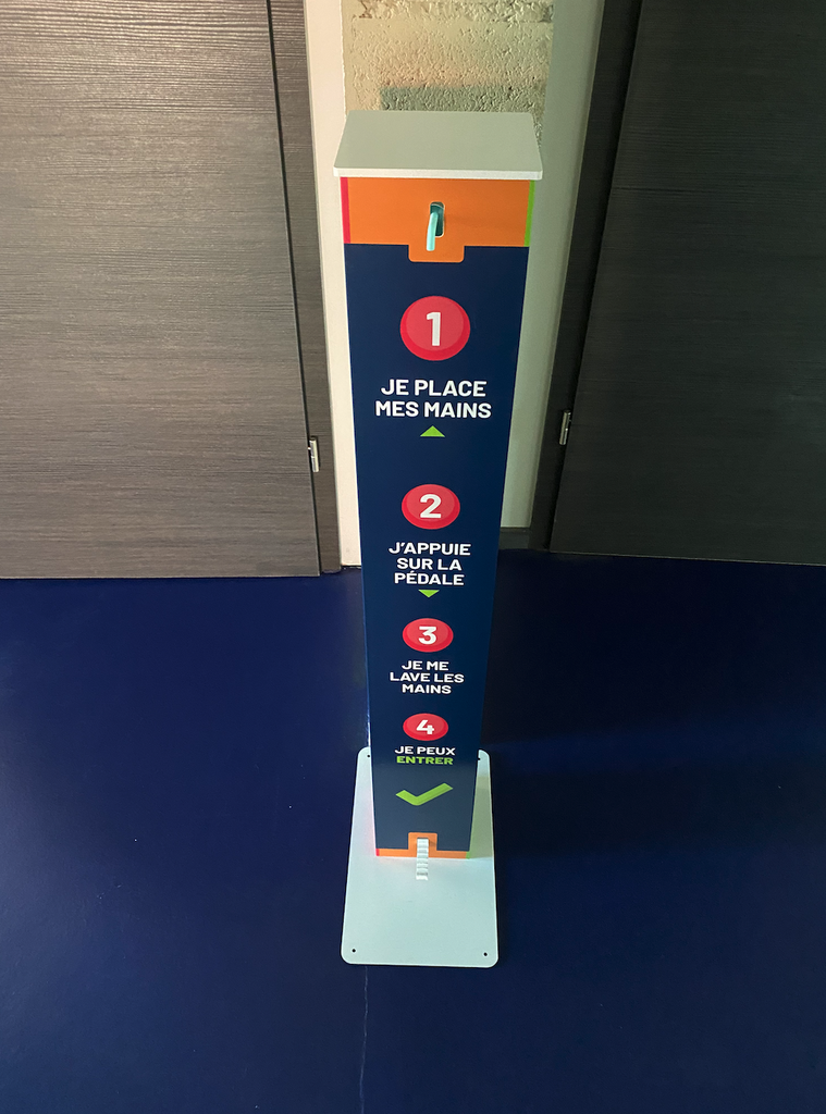 [BOR DIBOND3 - HLP custom] Distributeur de gel hydro alcoolique HLP custom