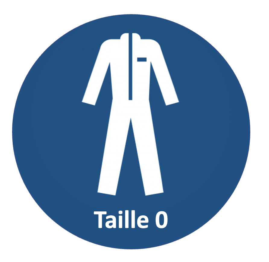 HLP - Autocollant "Taille 0" 100x100mm