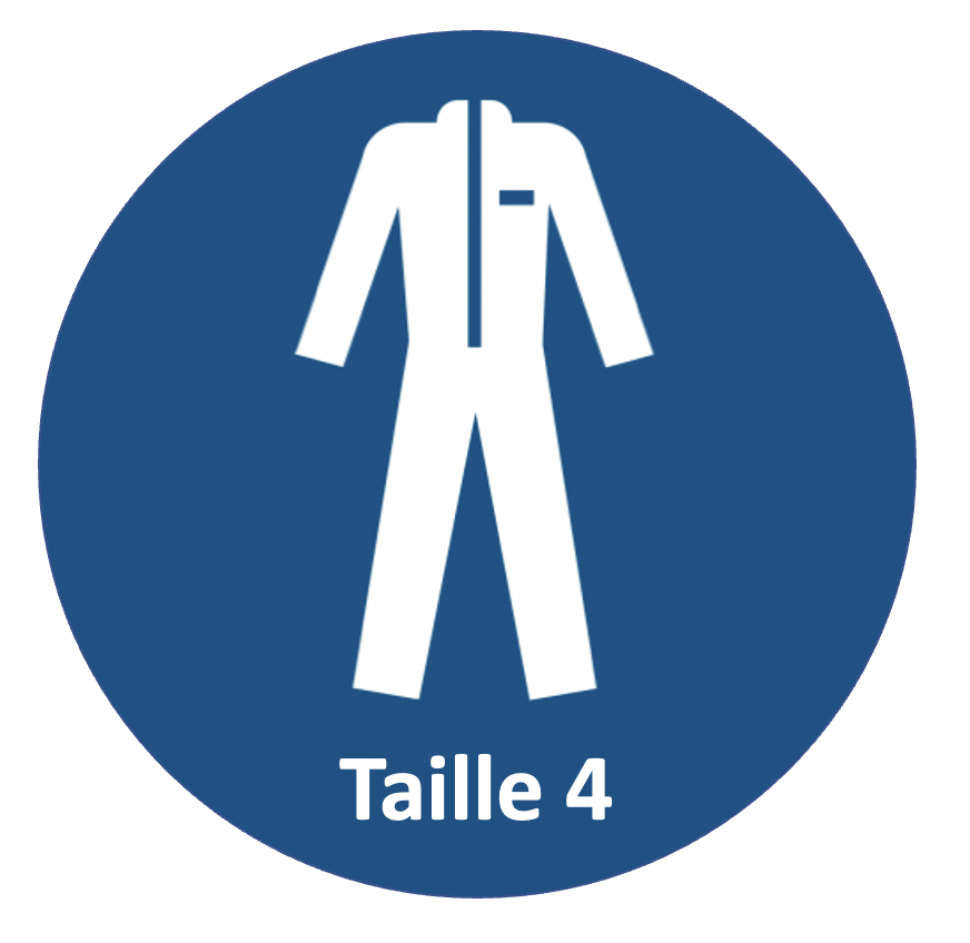 HLP - Autocollant "Taille 4" 100x100mm