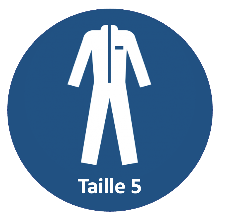 HLP - Autocollant "Taille 5" 100x100mm