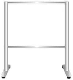 Tableau blanc sur pied effaçable à sec